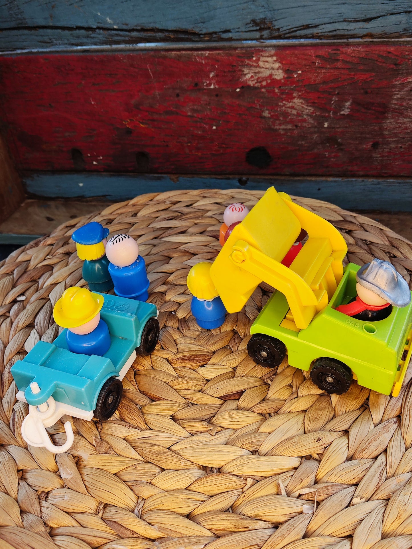 Fisher Price kiepwagentje en auto
