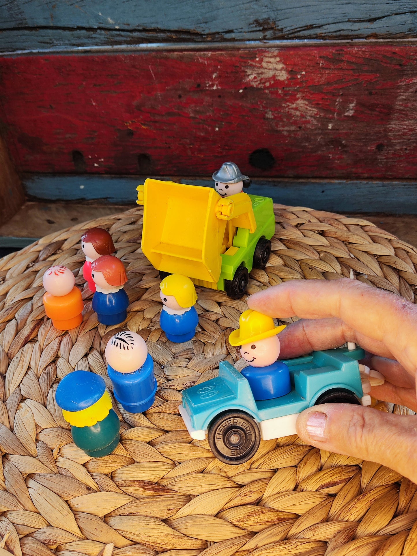 Fisher Price kiepwagentje en auto