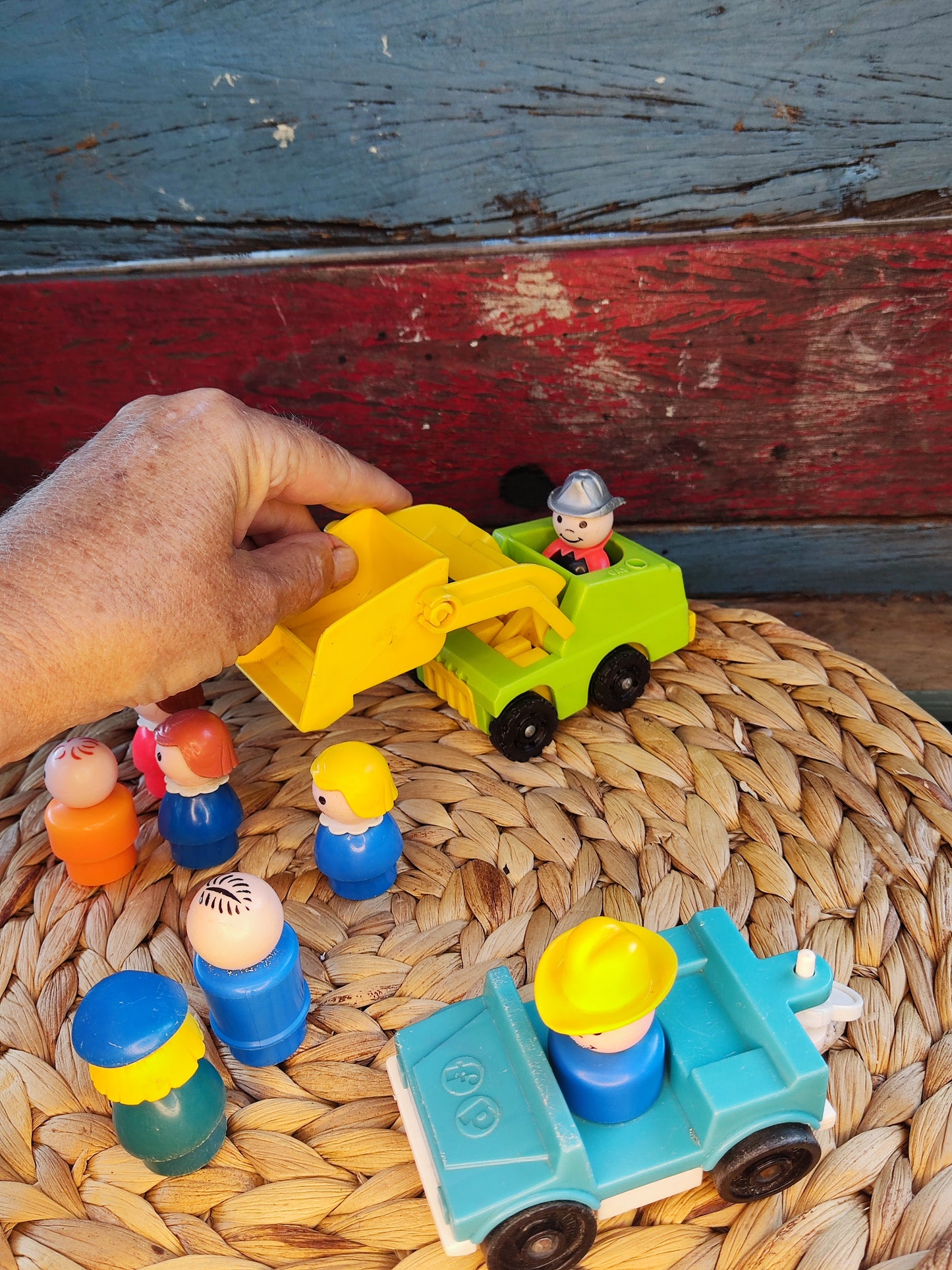 Fisher Price kiepwagentje en auto