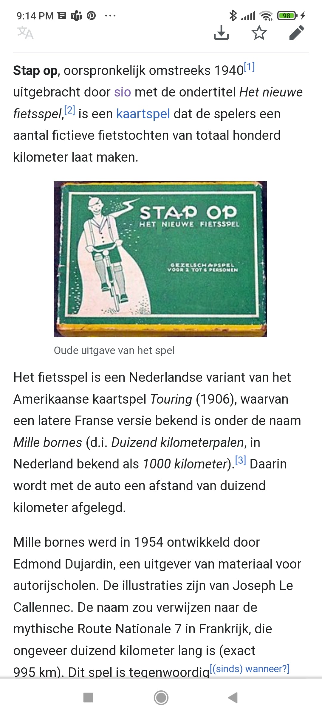 kaartspel stap op