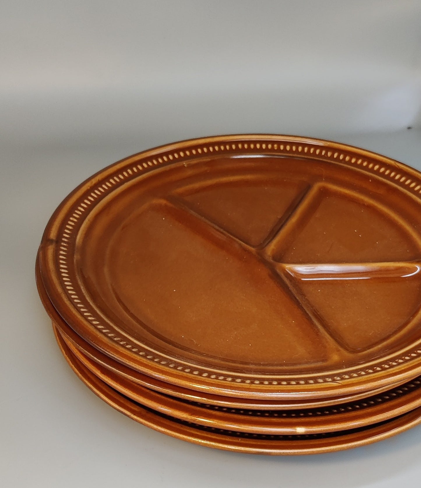 fondueborden set 1 (stippelrand)