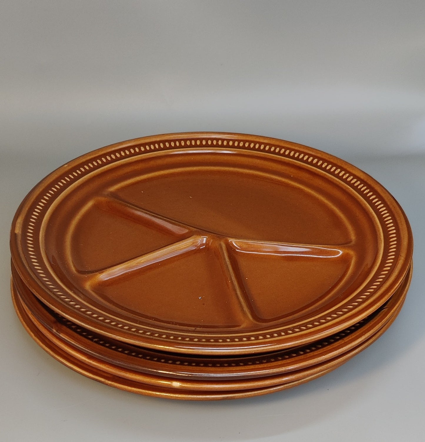 fondueborden set 1 (stippelrand)