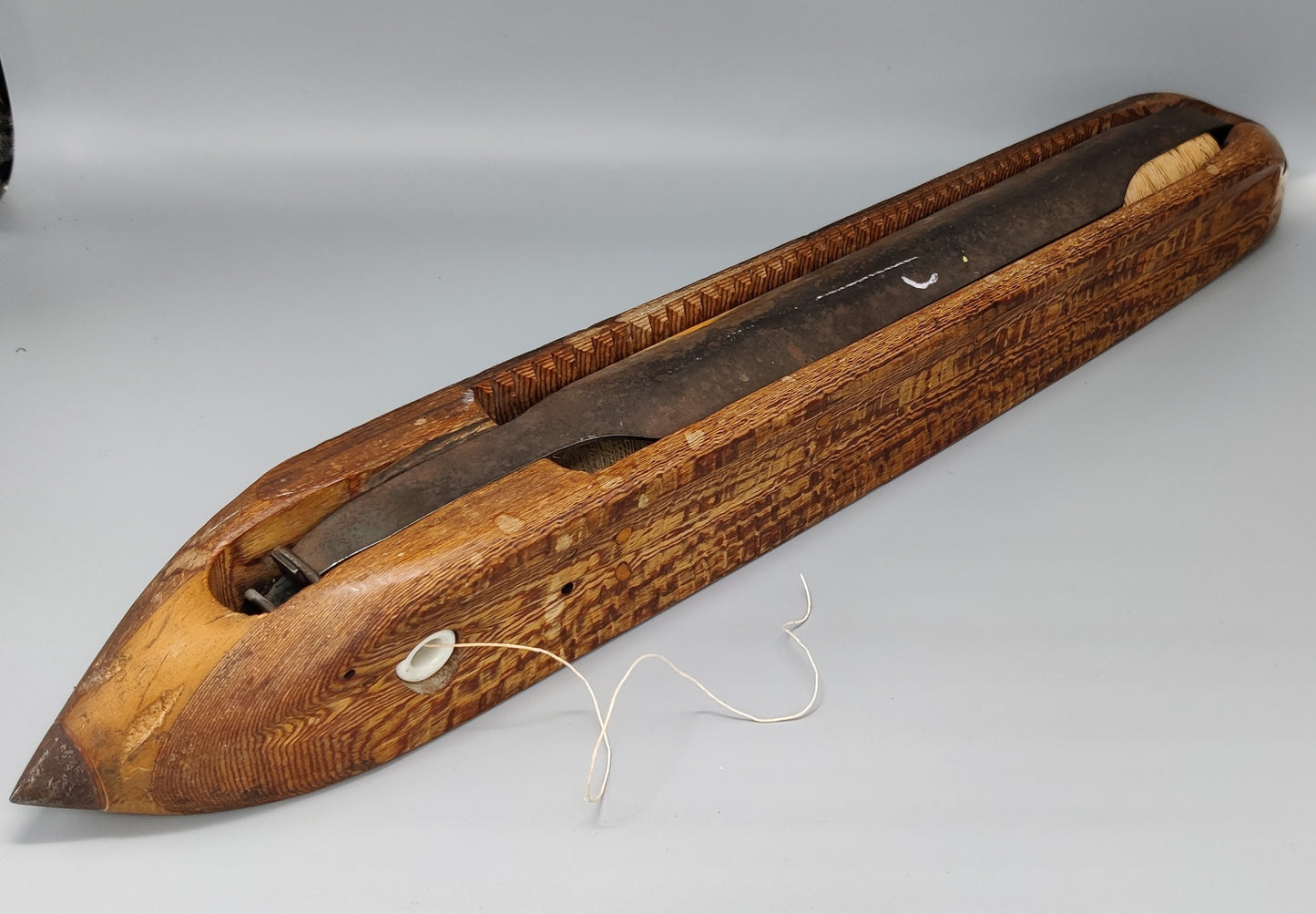 schietspoel met metalen punt, Industrieel, hout