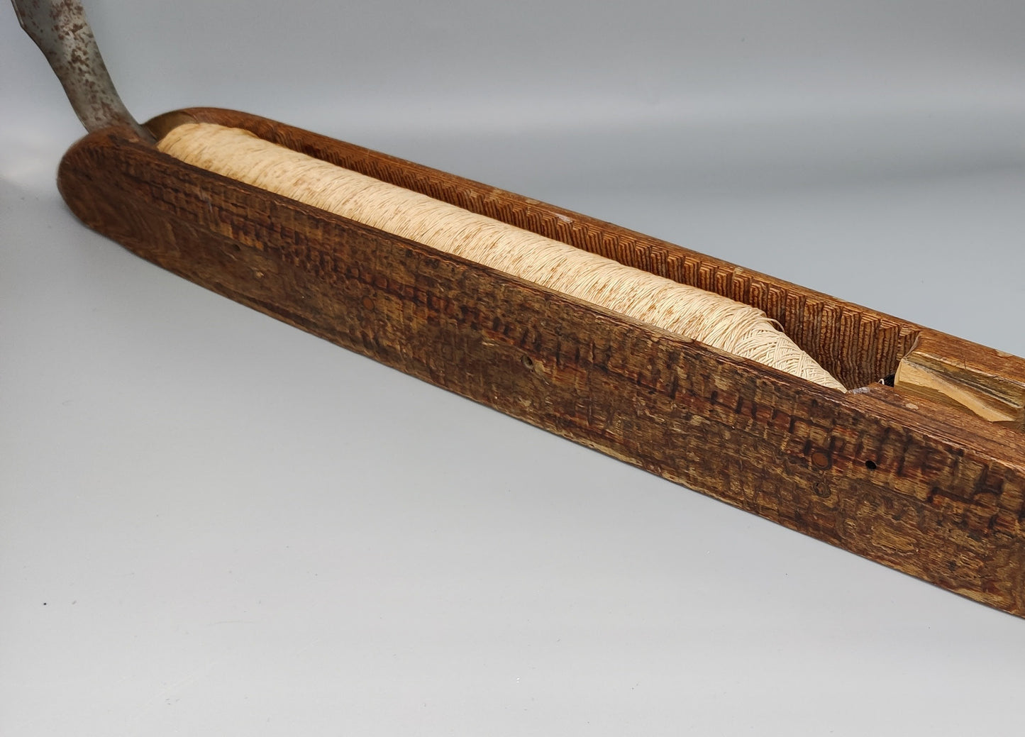 schietspoel met metalen punt, Industrieel, hout