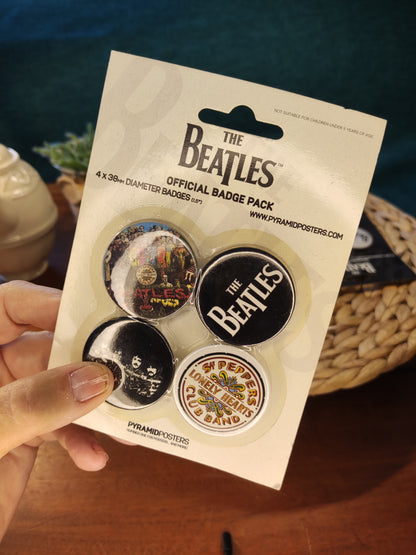 Beatles badges 8 stuks