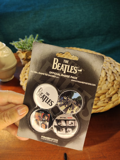 Beatles badges 8 stuks