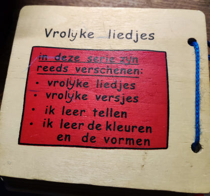 houten boekje liedjes