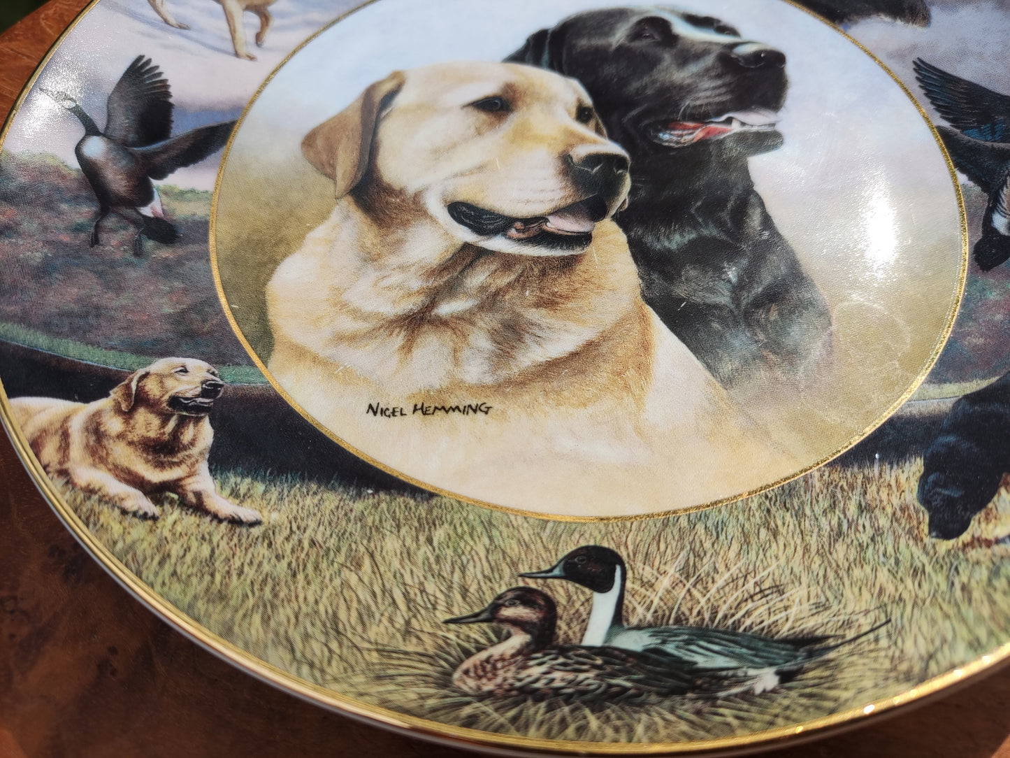 Royal Doulton, the Franklin Mint Lab friends sierbord labradors