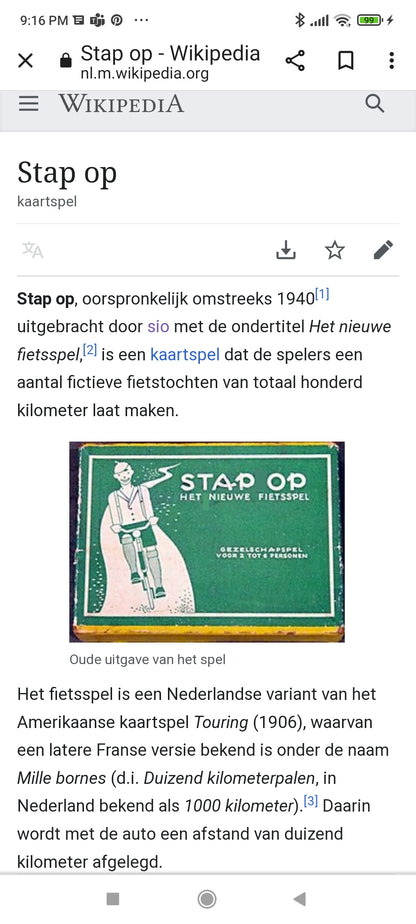 kaartspel stap op