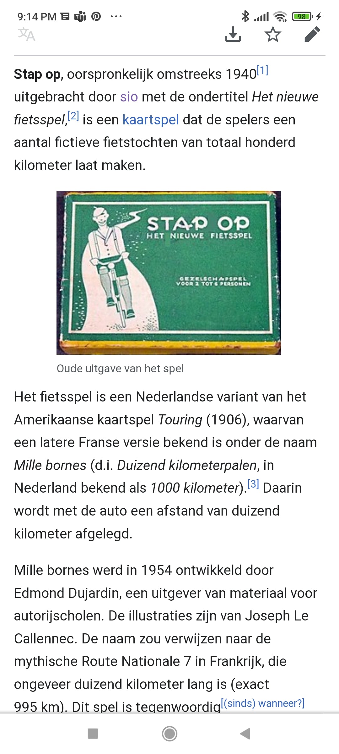 kaartspel stap op