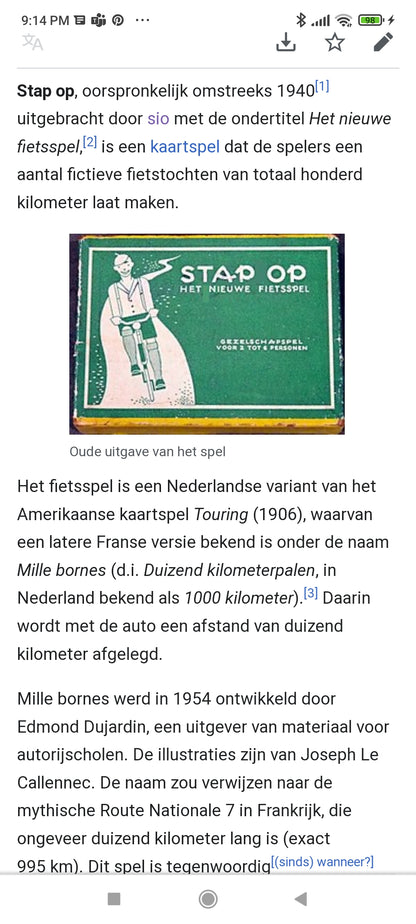 kaartspel stap op