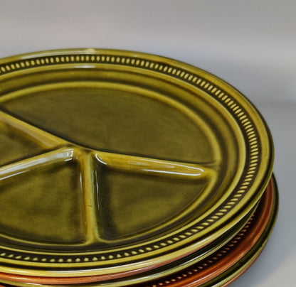 fondueborden set 1 (stippelrand)