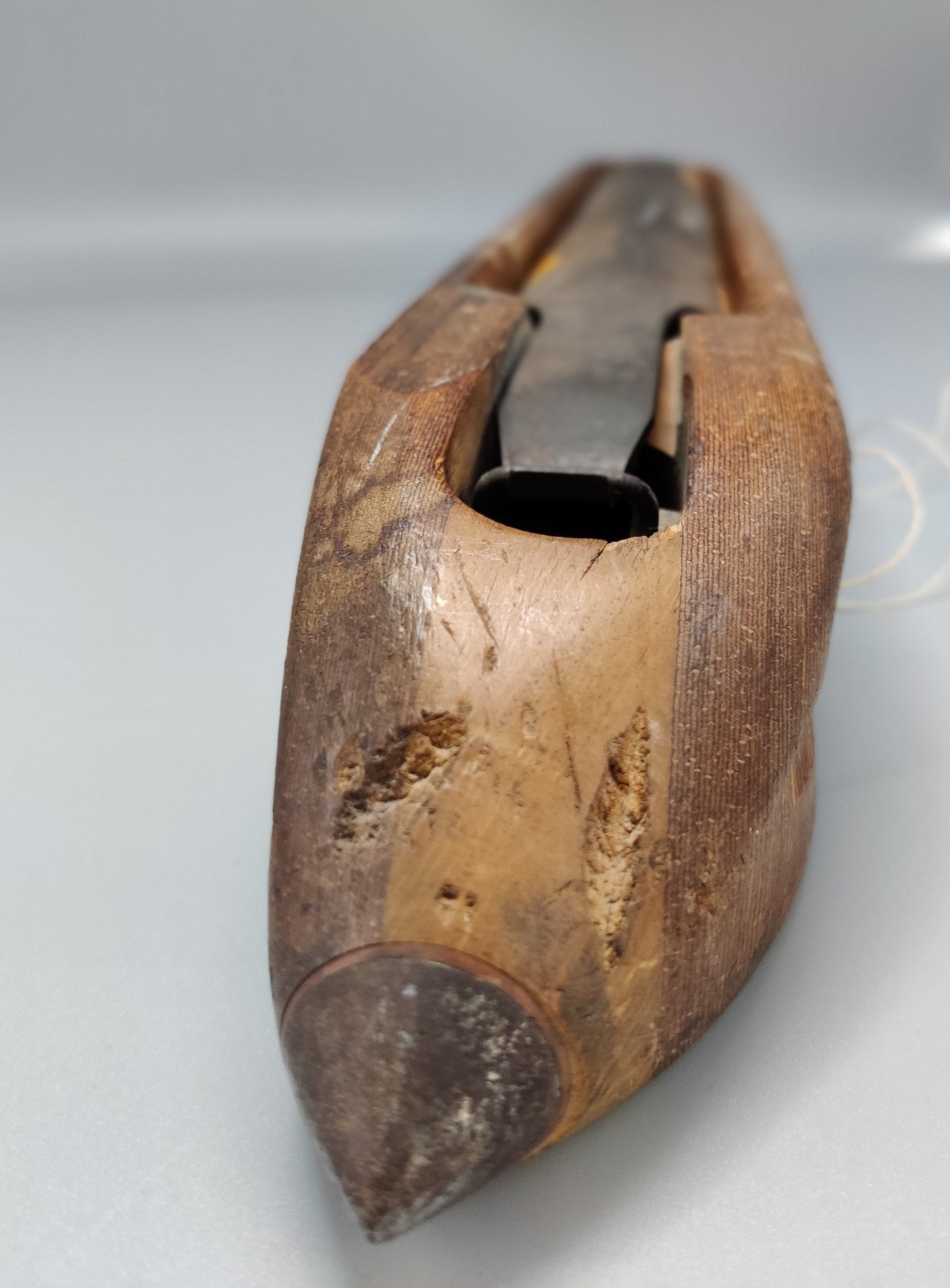 schietspoel met metalen punt, Industrieel, hout
