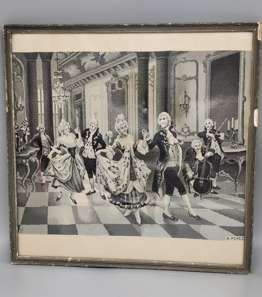 zijdeschilderij A Perez balzaal