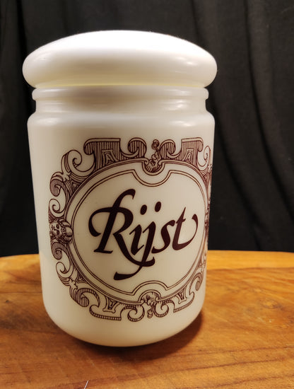 rijstpot melkglas