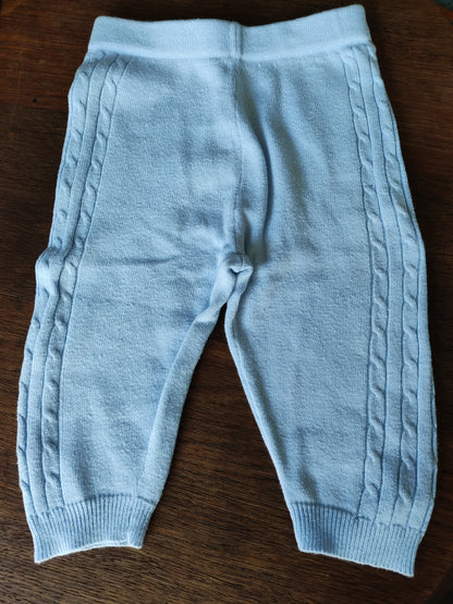 broek blauw gebreid